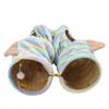 Striped Cat Tunnel Sleeping Beds Foldable Cats Tunnel Breathable Wear-resistant Cat Toys Interactive Accessories for Cats