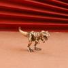 33g Jurassic Tyrannosaurus Dinosaur Solid Brass Small Ornament Animal Statue Simulated Tyrannosaurus Rex Figurines Handcrafts
