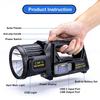 P50 Solar Charging Portable Powerful LED Flashlight Handheld Searchlight USB Rechargeable Spotlight Waterproof Torch Light