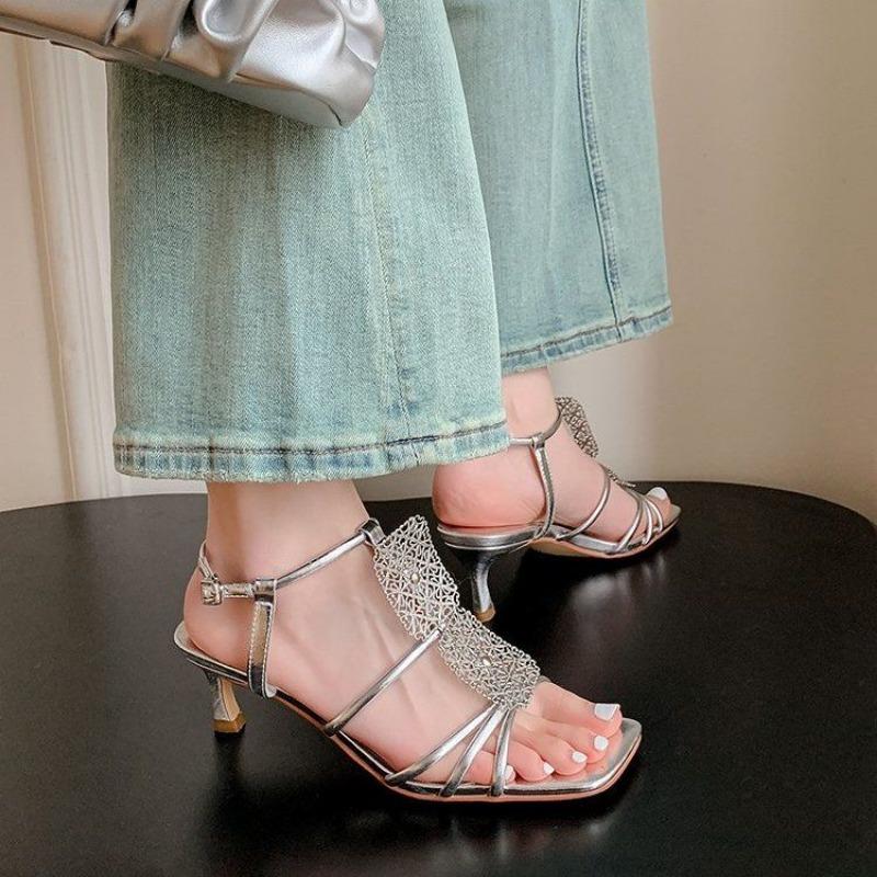 Fashion Women s Sandals One Word Ladies Shoes Pumps High Heels For Party and Weddings — фото 3