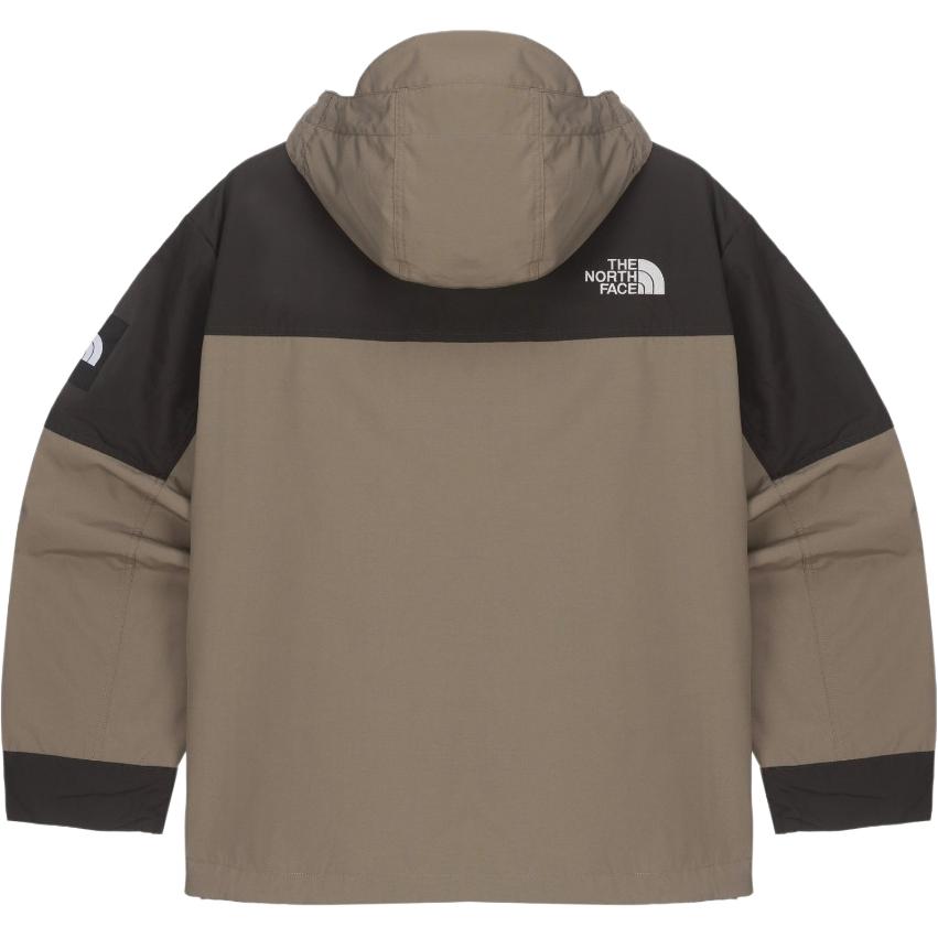 The North Face Color Block Logo Hooded Zip Long Sleeve Work Jacket Women jackets Brown NJ3BQ52L