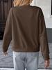 Autumn 2025 Sweet Striped Bow Sweatshirt for Women