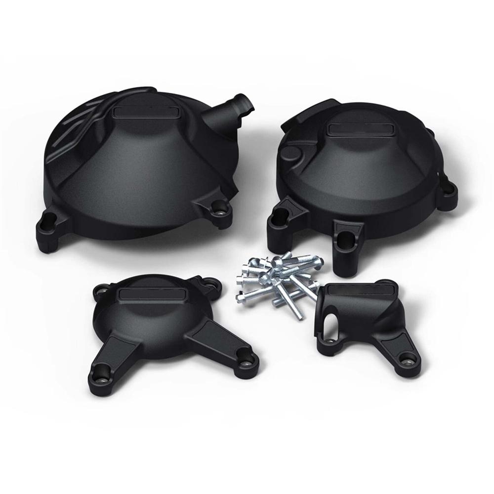 Black Engine Guard Protection Cover Set For Yamaha Mt-09 Xsr900 Fz09 2014-2020