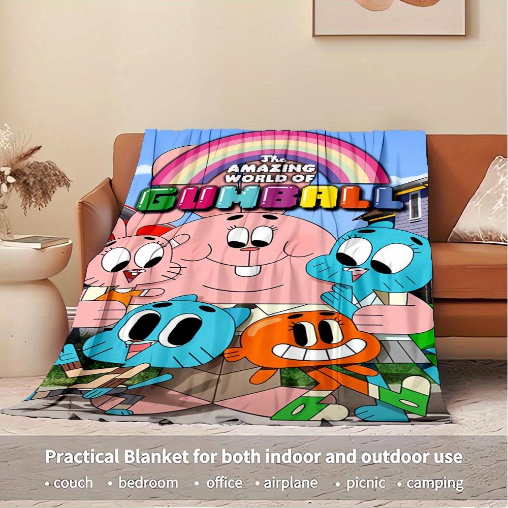 1 Stück Kaugummi, Anais, Darwin-Thema Digital Bedruckte Flanelldecke, Super Weiche Plüsch Fleece Bettdecke, Multifunktional für Alle Jahreszeiten Hypoallergen