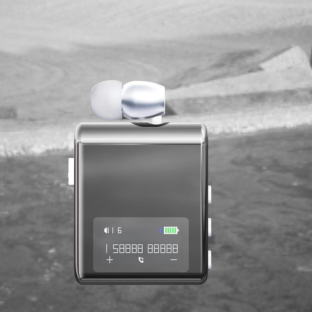 Bluetooth Clip-On Headset zum Fahren & Radfahren: Geräuschunterdrückung, Großer Akku, Lange Akkulaufzeit, Ein-Ohr-Sportdesign