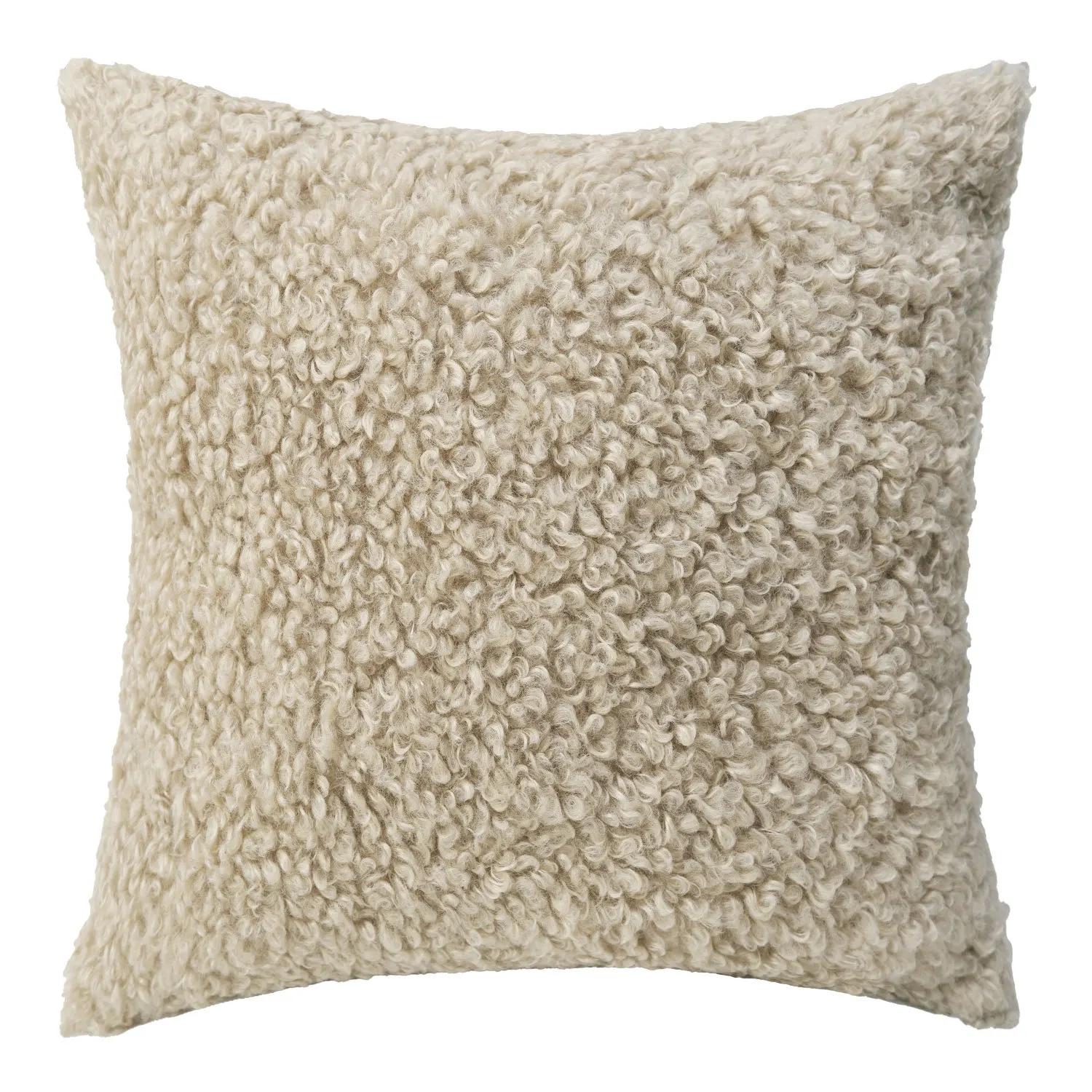 Zachte Knusse Teddy Kunstbont Kussenhoes, Pluche Kussenhoes voor Bank, Woonkamer Decoratief, Scandinavische Woondecoratie 45*45CM 45X45CM