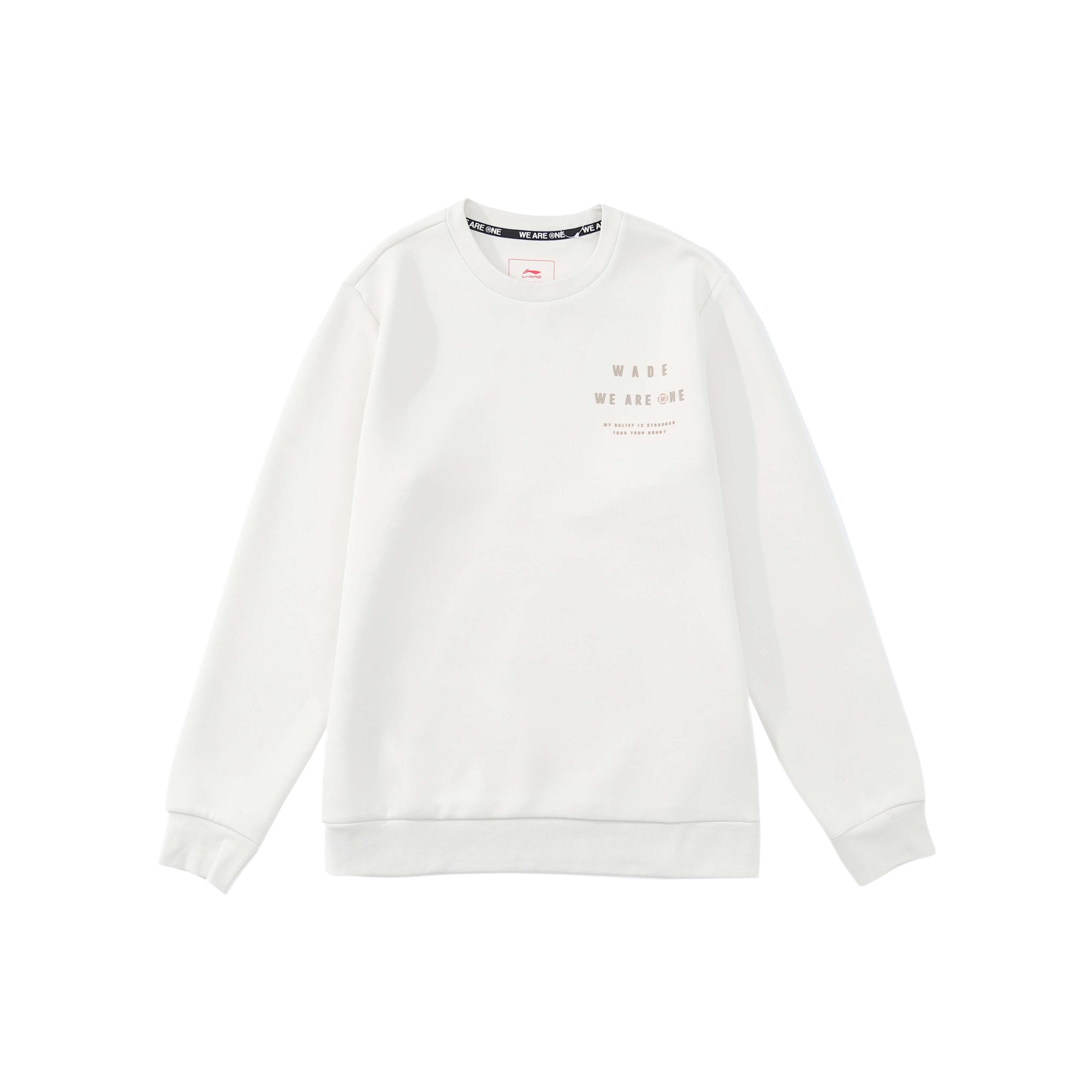 Свитшоты Li Ning Мужские Кремовый С круглым вырезом Умеренный Обычный AWDS189-3K XXL