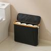 Toilet Paper Storage Basket with Transparent Window and Lid Paper Toys Laundry Storage Organizers for Bathroom Accessories