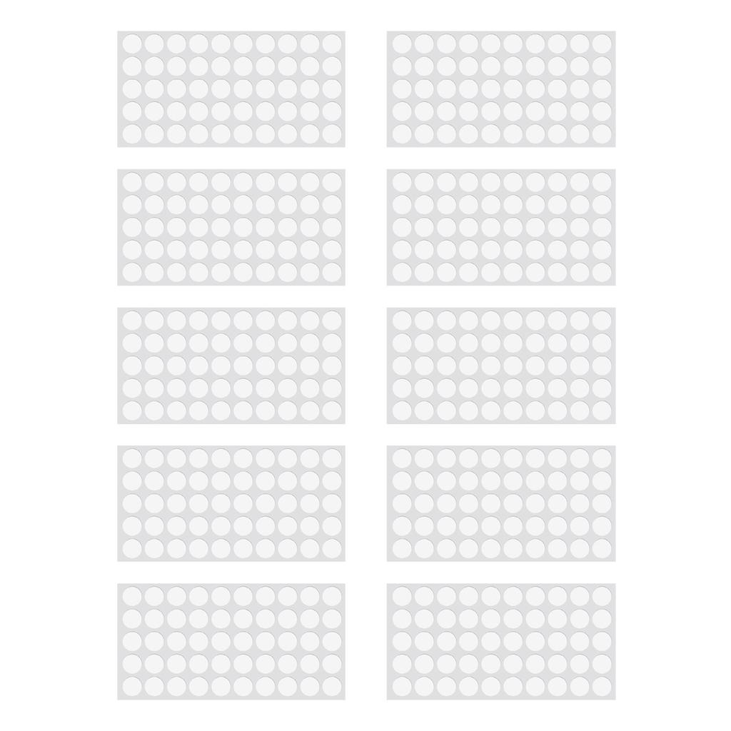 10 Blätter Glas Tischplatte Anti-Rutsch-Pads Klare Silikon Schrankpuffer Punkte Unter Gläsern Möbelpolster Selbstklebend