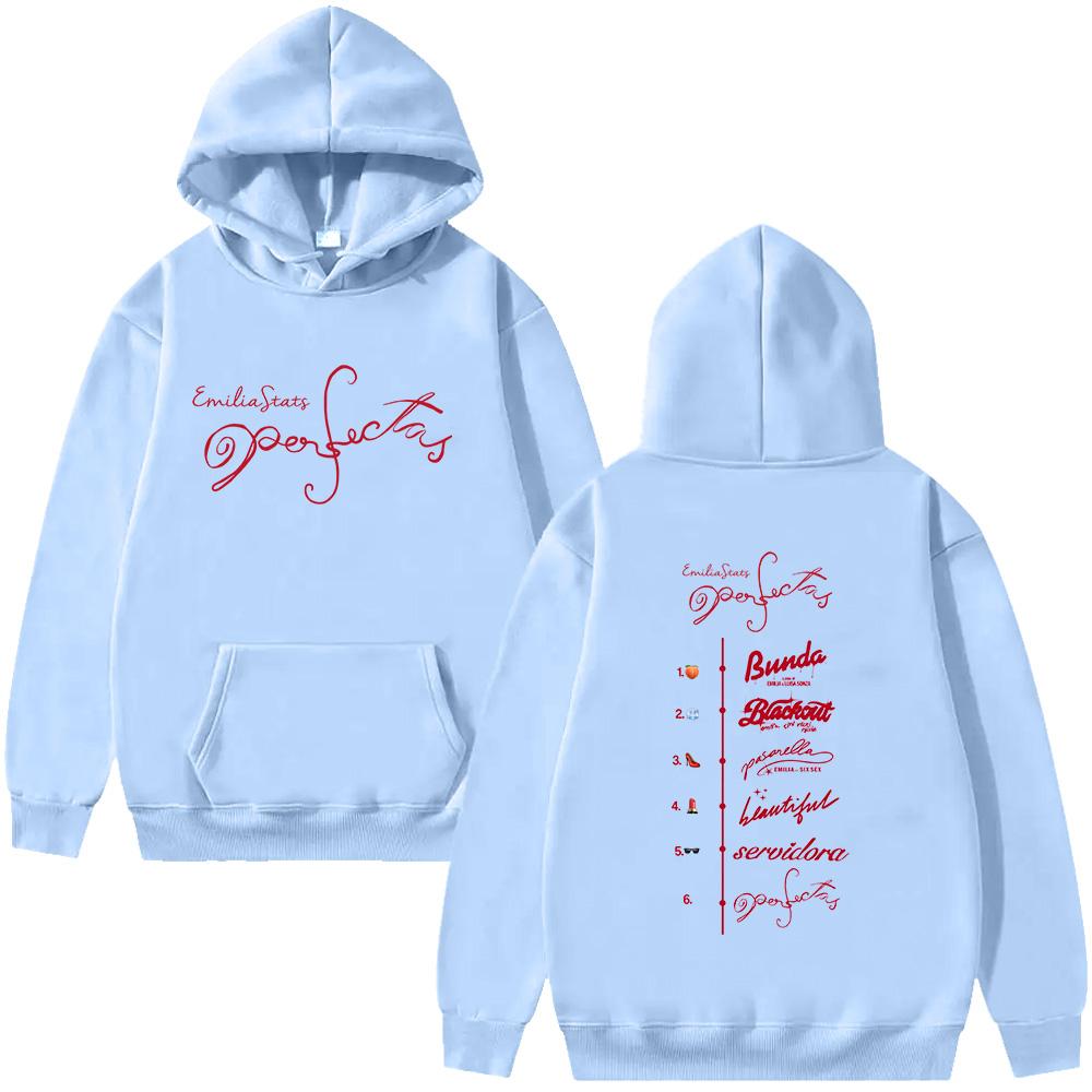 Emilia Mernes Perfectas Graphic Hoodie Perfectas Emilia Fashion Hoody Man Woman Long Sleeve Sweatshirt Hip Hop Aesthetics Hoody