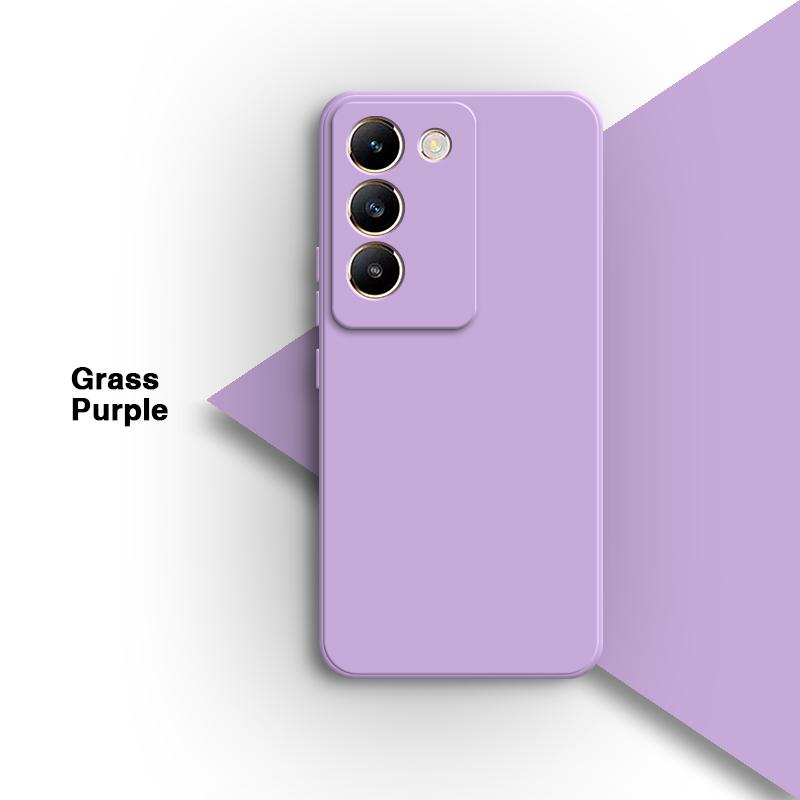 Soft Square Phone Case for VIVO V40 SE 5G 6.67" Shell Original Candy Funda Silicone Classic Straight Edge Back Cover Accessories
