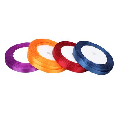 4 piezas de Cinta de Satén de 10 mm Cinta para Envolver Regalos Decoración para Ropa Lazo a Juego DIY para Niña