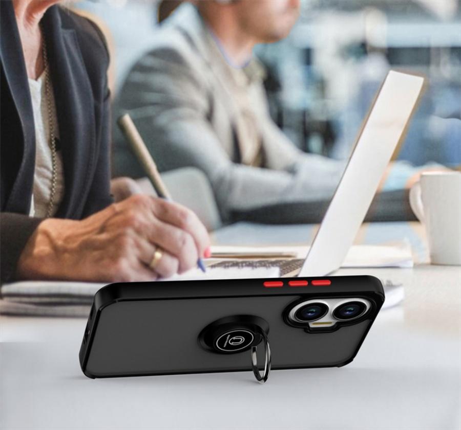 Hülle Für Xiaomi Poco F7 5G Hülle Stoßfest Matte Harte PC Panzerhülle Für Pocof7 Poko Little F7 F 7 7F Magnetischer Halter Ring Abdeckung