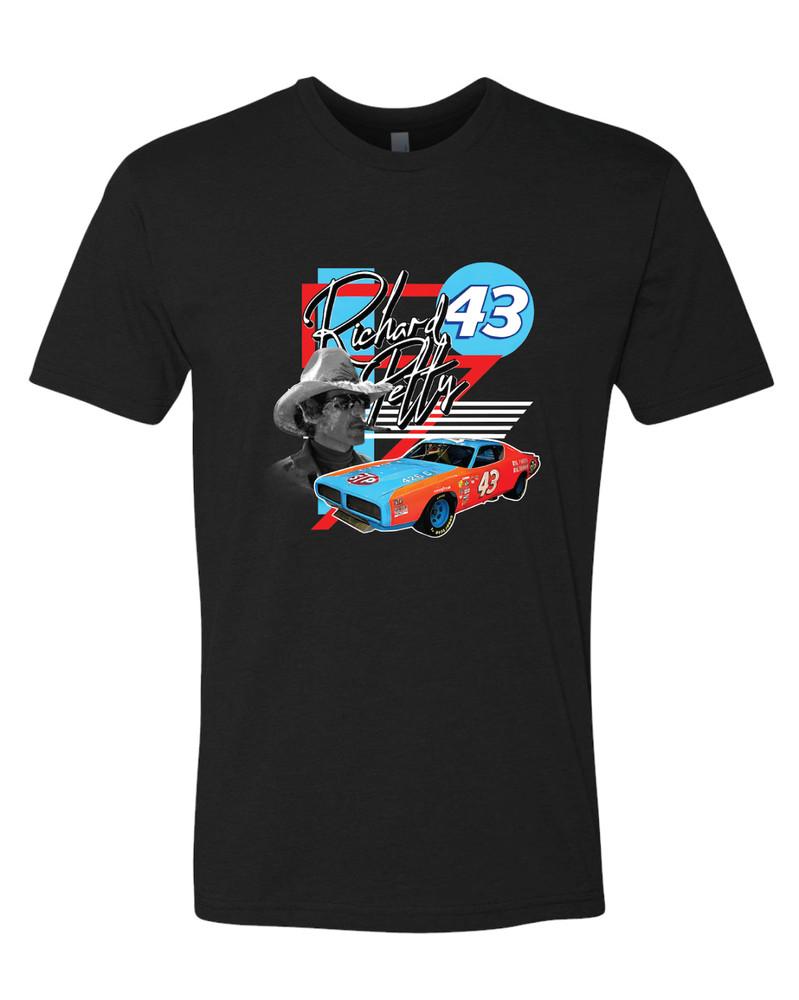 Richard Petty 43 Car Graphic Vintage Style T-shirt