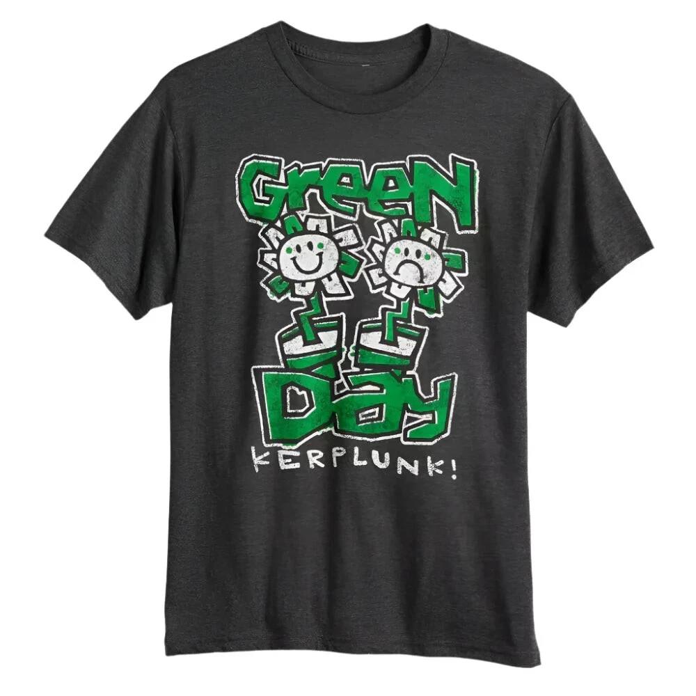 Men s Green Day Kerplunk Flowers Graphic Tee T-Shirt Unisex T-Shirt L
