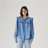 Women's Ice Cool Ruffled Denim Shirt