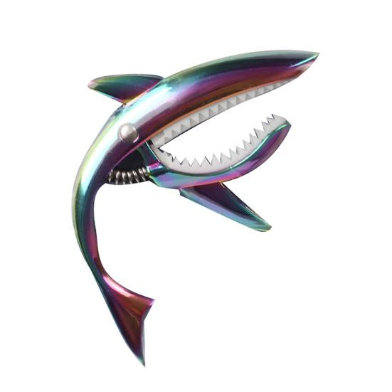 Metal Shark Guitar Capo Heavy Duty Zinc Alloy Universal Ukulele Acoustic Classical Folk Electric Guitar Tuner Clip Music Instruments