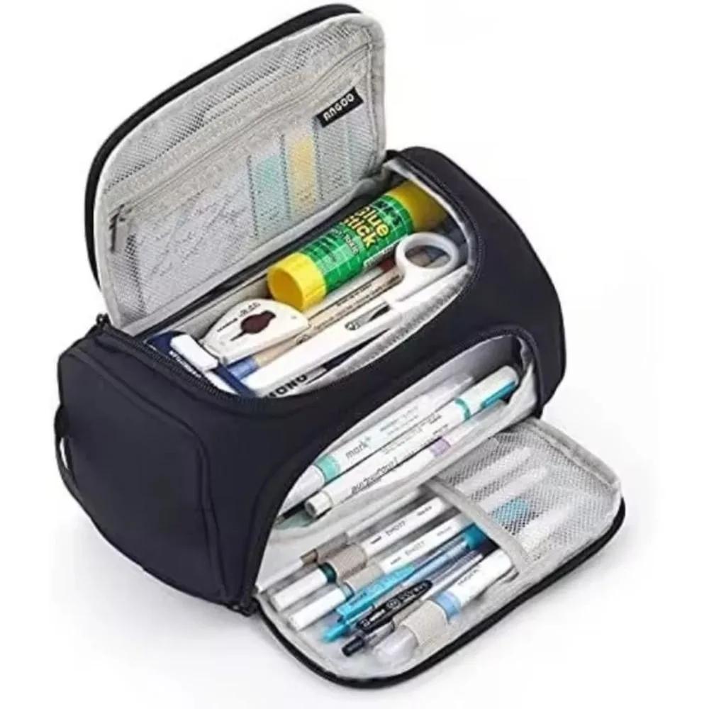 Super Big Cute Pencilcase Portable Multifunctional Pencil Box Large Capacity 2 Layer Stationery Organizer School Supplies Gift