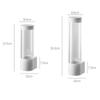 Wall Mounted Cup Dispenser Waterproof No Drilling Water Dispenser Cup Holder Transparent Large Capacity Cup Storage Rack