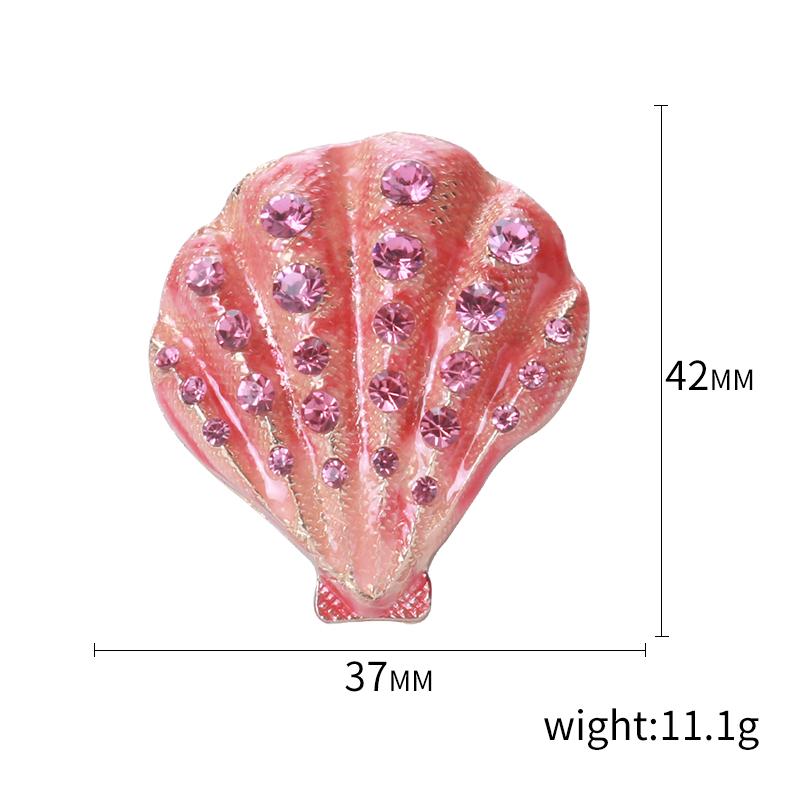 Enamel Starfish Brooches for Women Unisex Pearl Shell Sea Plant Pins Banquet Party Backpack Gifts Jewelry Accessories