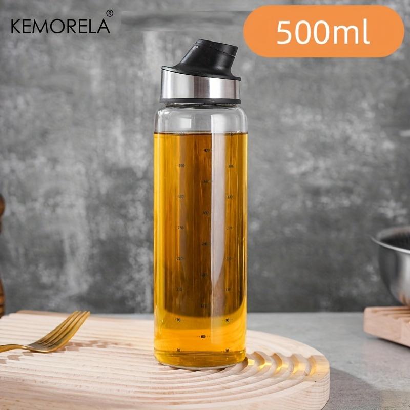 KEMORELA 1/3 szt. Butelka na oliwę Oliwa z oliwek Szklana lecythos Dozownik Automatyczne Otwieranie i Zamykanie Bez kapania Butelka na przyprawy Butelka