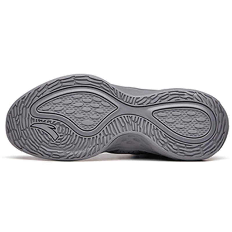 Anta Wind Tunnel 2 Durable Breathable High-Top Basketball Shoes Men's Gray Sneakers 112211620S-2