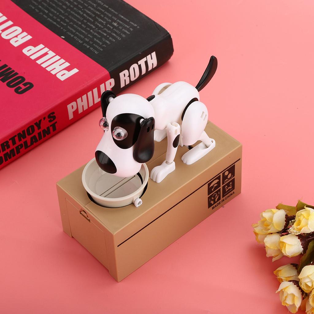 Inovatívna elektrická kreslená psíčka jediaca peniaze roztomilá pokladnička darček k narodeninám pre deti