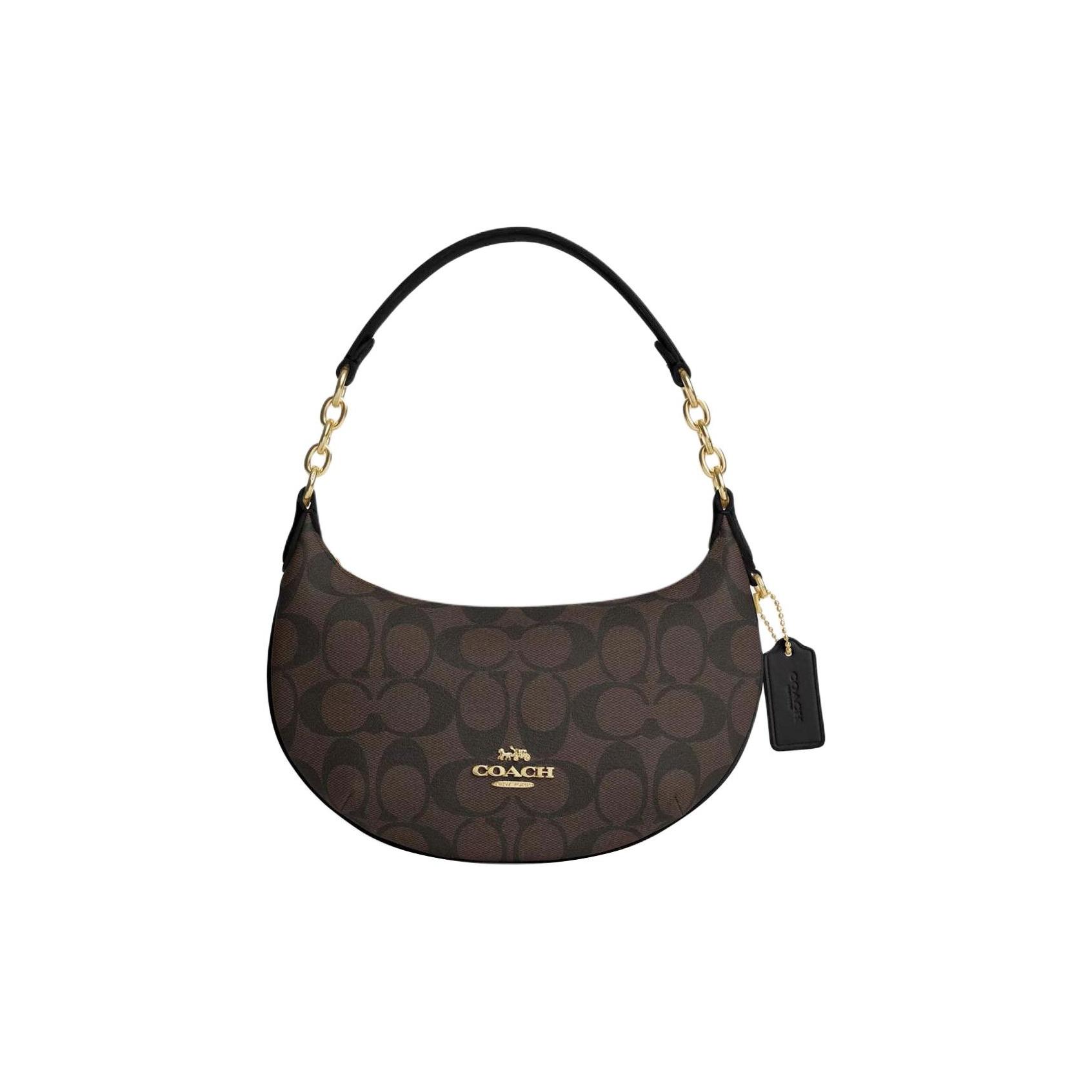 Coach CM273 Women Mini Payton Shoulder Bag Signature Canvas IMAA8 Basic Set (Bag+Dust Bag)