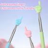 INS Stainless Steel Teaching Pointer Macaron Color Soft Finger Design Reading Sticks Retractable Teaching Stick School Office