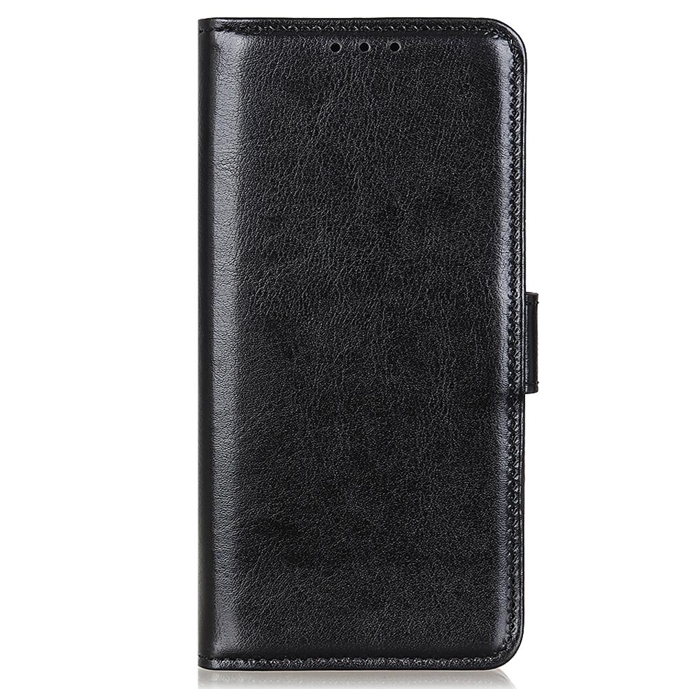 Phone Wallet Case for Motorola Moto E13 4G Crazy Horse Texture PU Leather Stand Protective Phone Cover