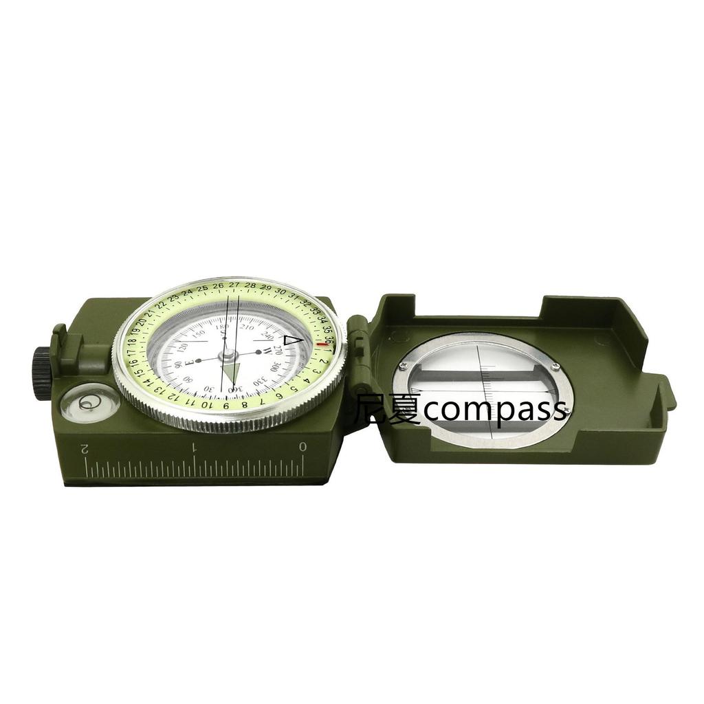 American Military Green Multifunctional Metal Compass K4580 - High Precision, Luminous, Outdoor Use