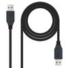 NANO CABLE USB 3.0 Cable Nanocable 10.01.1001-bk/ Usb Male - Usb Male/ 1m/ Black