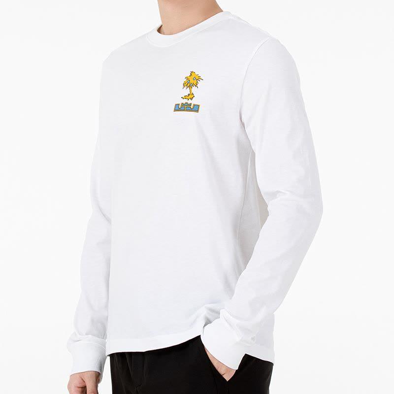 Nike Lebron Sfg Sports Print Crew Neck Long Sleeve T-Shirt Men Tops White DN2906-100
