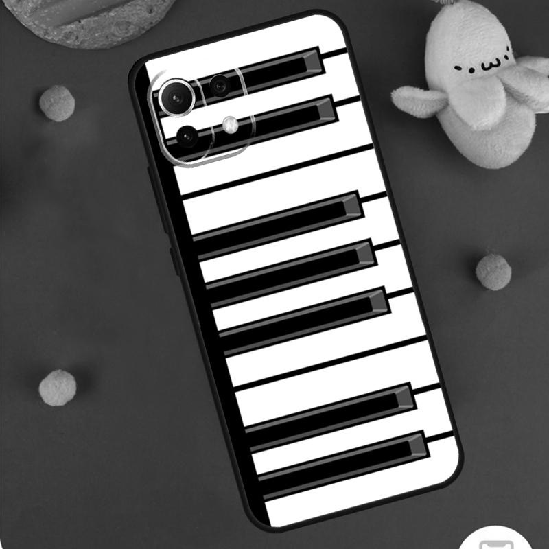 Piano Keys Musical Case For Xiaomi 15T Pro 13T 14T 14 15 Ultra 17 Pro Max POCO F8 Pro F5 F6 F7 X5 X6 X7 Cover