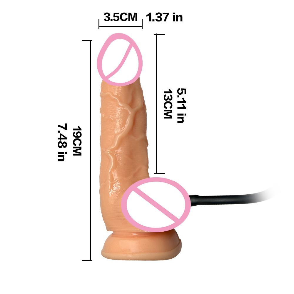 Dildo Gonfiabile Realistico per Donne - Morbida Texture Carnosa Giocattolo per il Piacere Adulto"