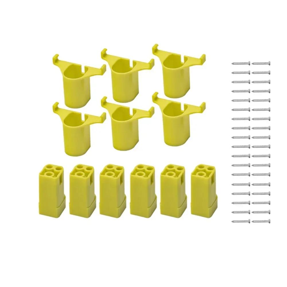 Organize 18V Cordless Tools and Batteries with This 12 Piece Holder Set Designed for Wall Mounting and Space Efficiency