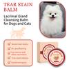 Pet Tear Stain Remover Balm + Brush - Natural Gentle Non-Irritating, Reduces Marks Prevents Pigmentation Keep Dry for Cats Dogs