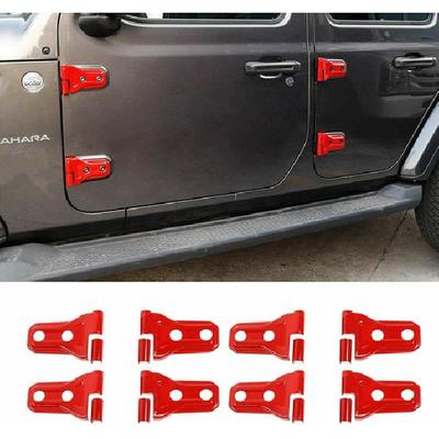 Pour Jeep JL Accessoires Couvercle de Charnière de Porte Rouge pour Jeep Wrangler JL JLU 2/4 Portes