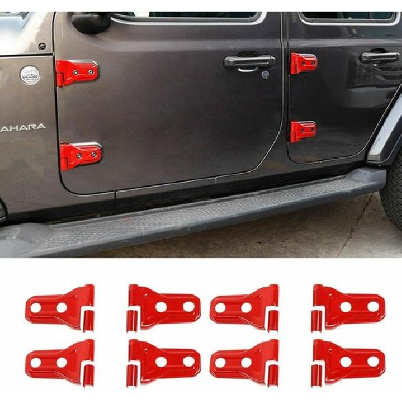 

For Jeep JL Accessories Red Door Hinge Cover for Jeep Wrangler JL JLU 2/4 Doors