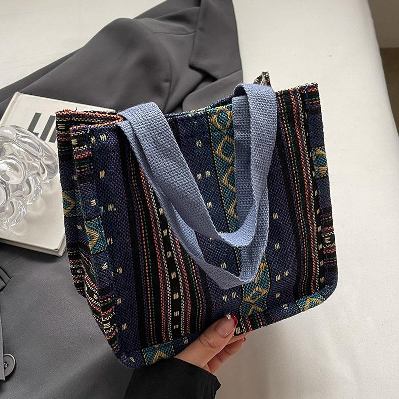 Geantă Tote de Mare Capacitate Stil Etnic Geantă Tote de Modă pentru Femei Geantă de Clasă pentru Studente