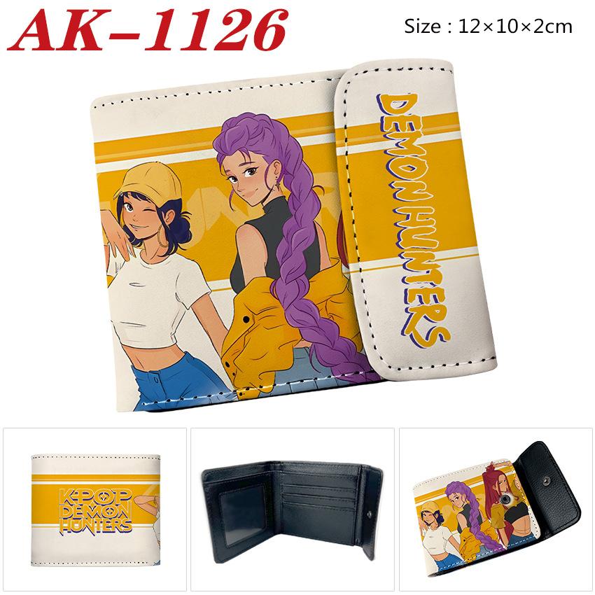 Anime Cartoon Rumi Zoey Demon Hunters PU Leather Wallet Card Bag Birthday Gift