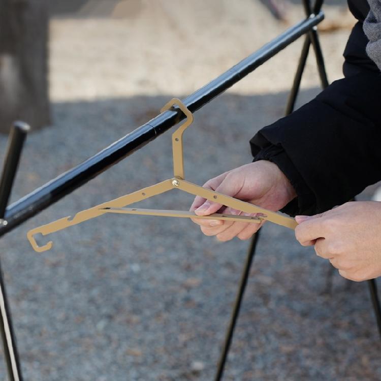 2pcs Travel Friendly Folding Hangers Travel Hangers Convenient Clothes Rack for Traveler and Outdoor Lover