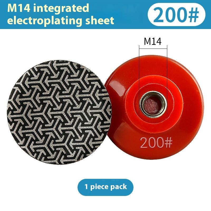 M10 M14 Thread 2'' 50Mm Diamond Hand Polishing Electroplated Sanding Pads Grinding Disc For Glass Granite Marble Concrete