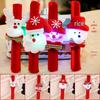 Luminous Christmas Slap Bracelets, Small Gift Bags, and Scene Decor Supplies