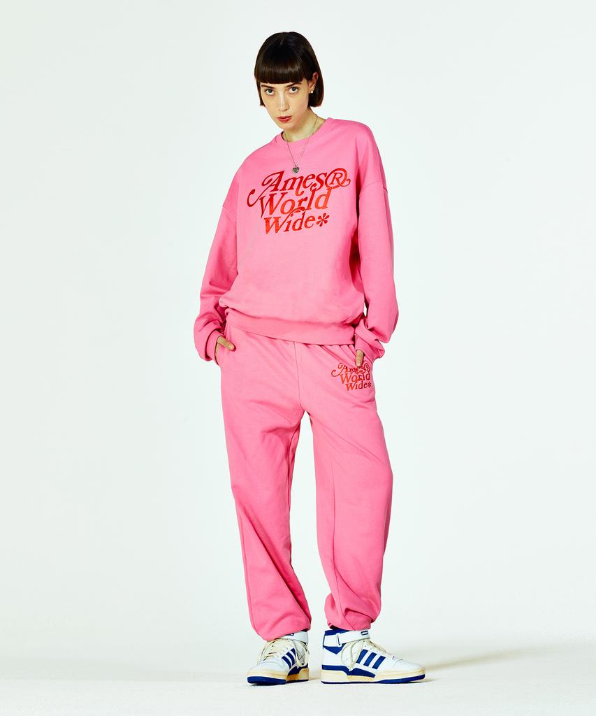 Ames Worldwide Signature Logo Sweatpants Pink (Am2Cfupa00A)