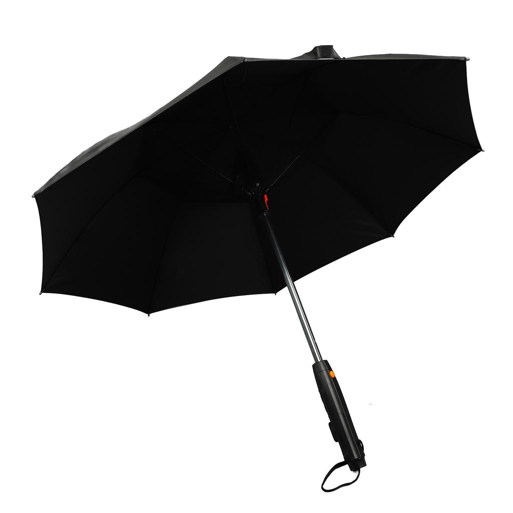 Sun Umbrella with Fan and Sprayer 8 Ribs Portable 3 in 1 UV Blocking Umbrella for Outdoor Summer