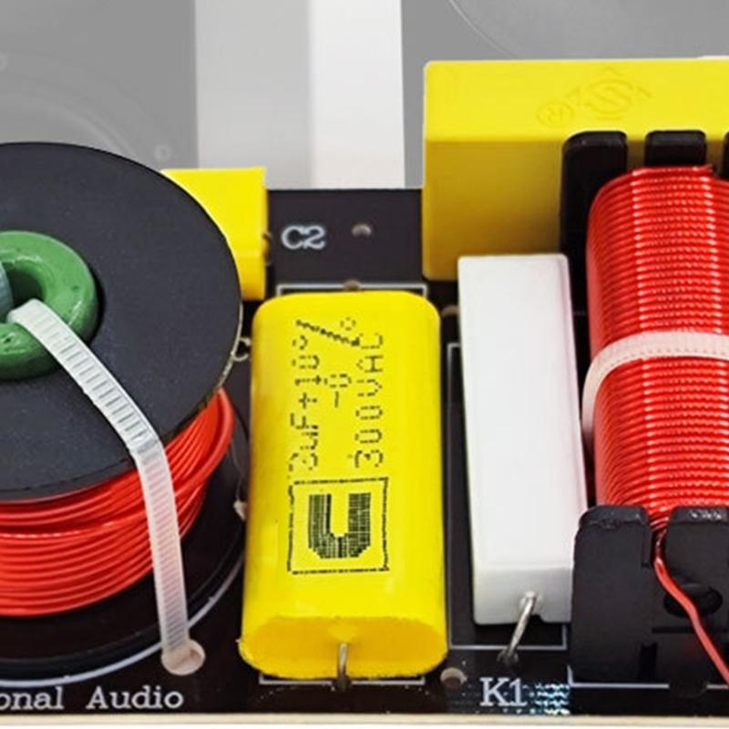 Professional Grade Speaker Crossover with Double Filtering Magenta 2 Crossover 3.3uF/3uF 2 Speaker Crossover for DIY