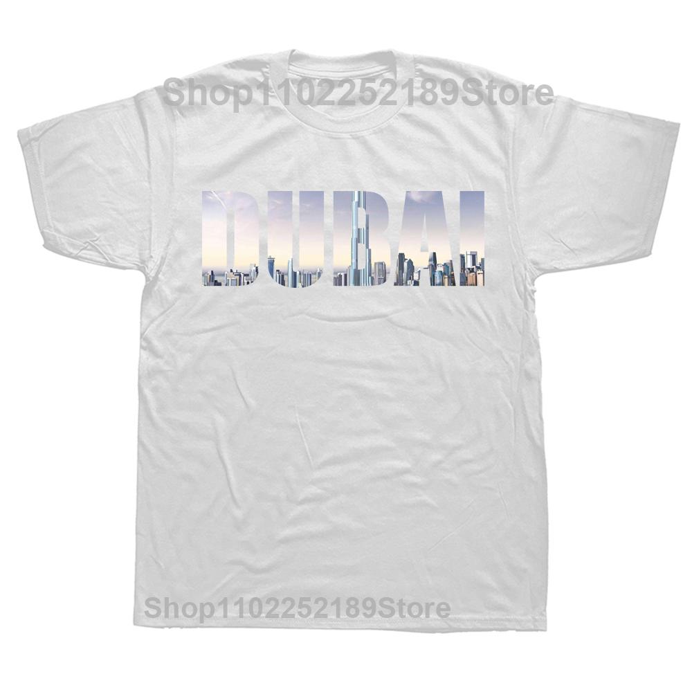 Funny Dubai Skyline Photography T Shirt Summer Style Graphic Cotton Streetwear Short Sleeve Birthday Gifts T-shirt Mens Clothing