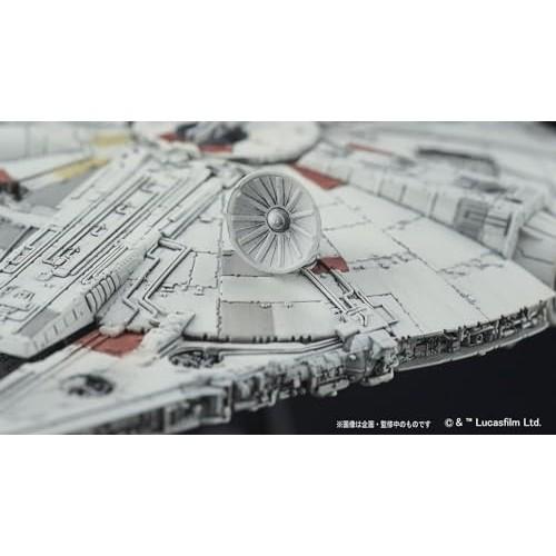 BANDAI SPIRITS Star Wars Vehicle Model 006 Millennium Falcon Color-coded Plastic Model (New Package Version)