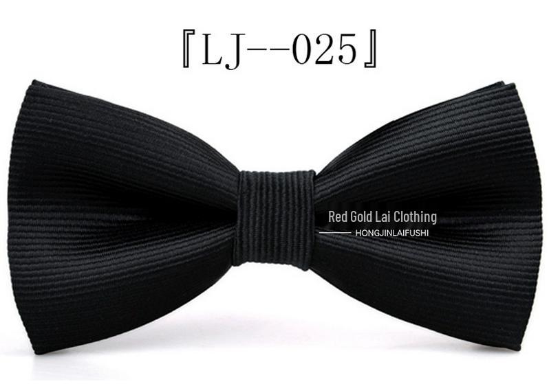 Korean Style Double Layer Polyester Bow Tie for Men & Women – Ideal for Weddings & Formal Events